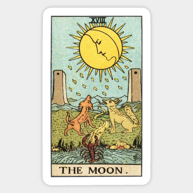 THE MOON Sticker by WAITE-SMITH VINTAGE ART